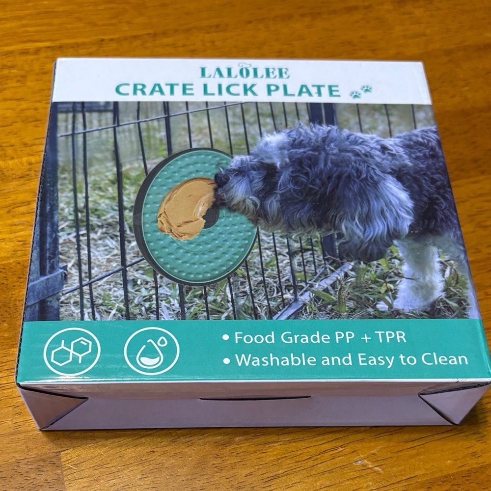 Lole Teal Crate Lick Plate for Pets